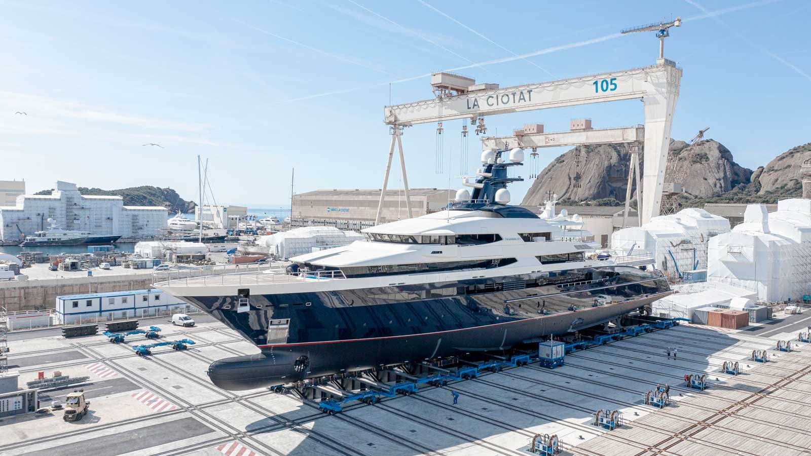 91.5m Oceanco Tranquility completes threemonth refit at MB92